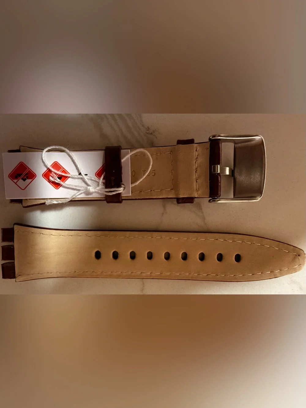 Swatch genuine leather
